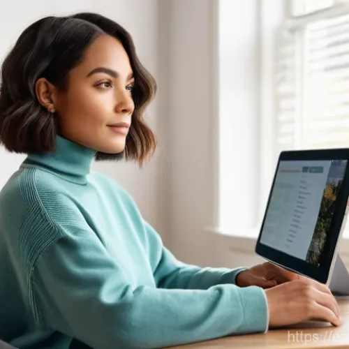 영상콘텐츠 제작 프로젝트 관리 도구 소개 - **Prompt:** A highly focused, diverse female content creator, in her late 20s, with a stylish bob ha...